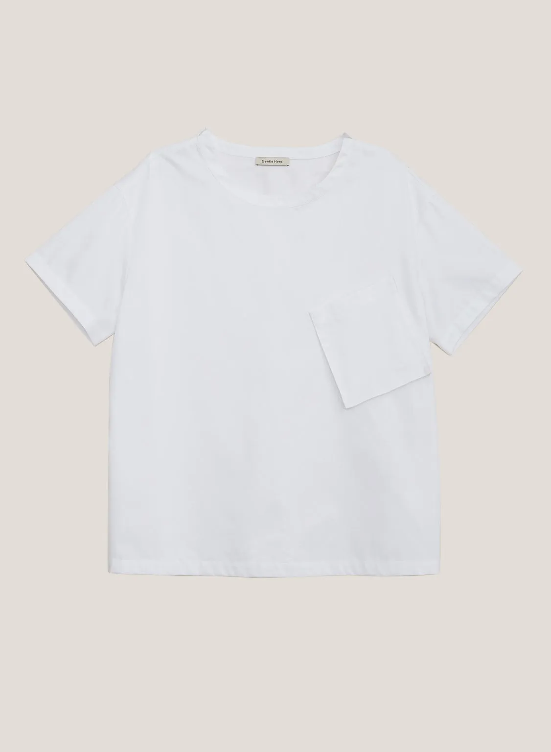 100% Cotton T-Shirt With Patch Pocket