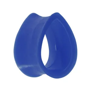 18mm Blue Teardrop Silicone Flexible Tunnel
