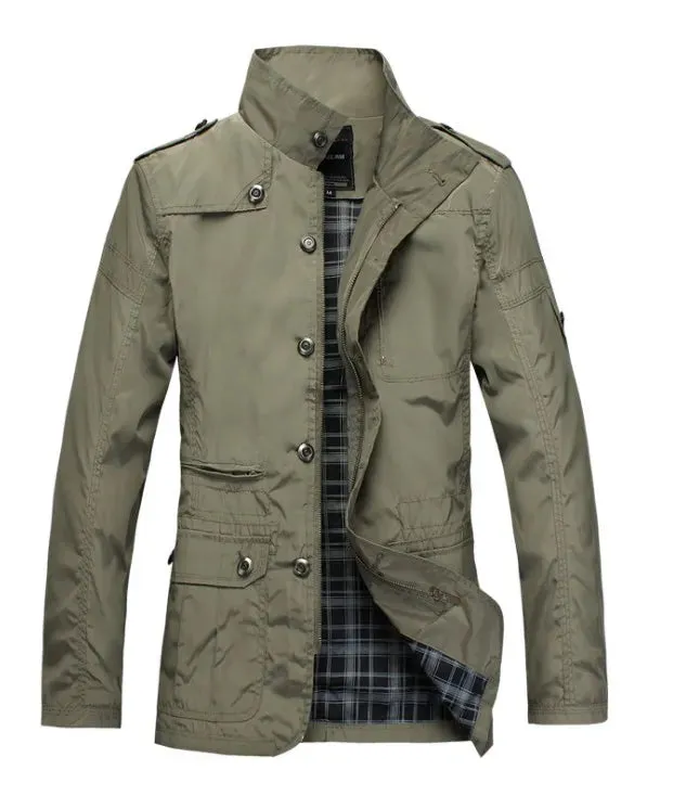 2023 Winter Men Jackets and Coats Leisure Windproof Thick Warm Jacket Men's Long Trench Coat Parka Clothing Drop Shipping