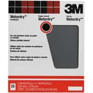 3M 88602 Pro-Pak Wet/dry 120C-Grit Sanding Sheet 9"x11"