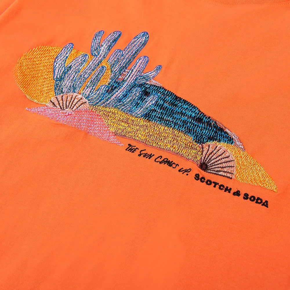 Abel Macias X Scotch & Soda Tee - Coral