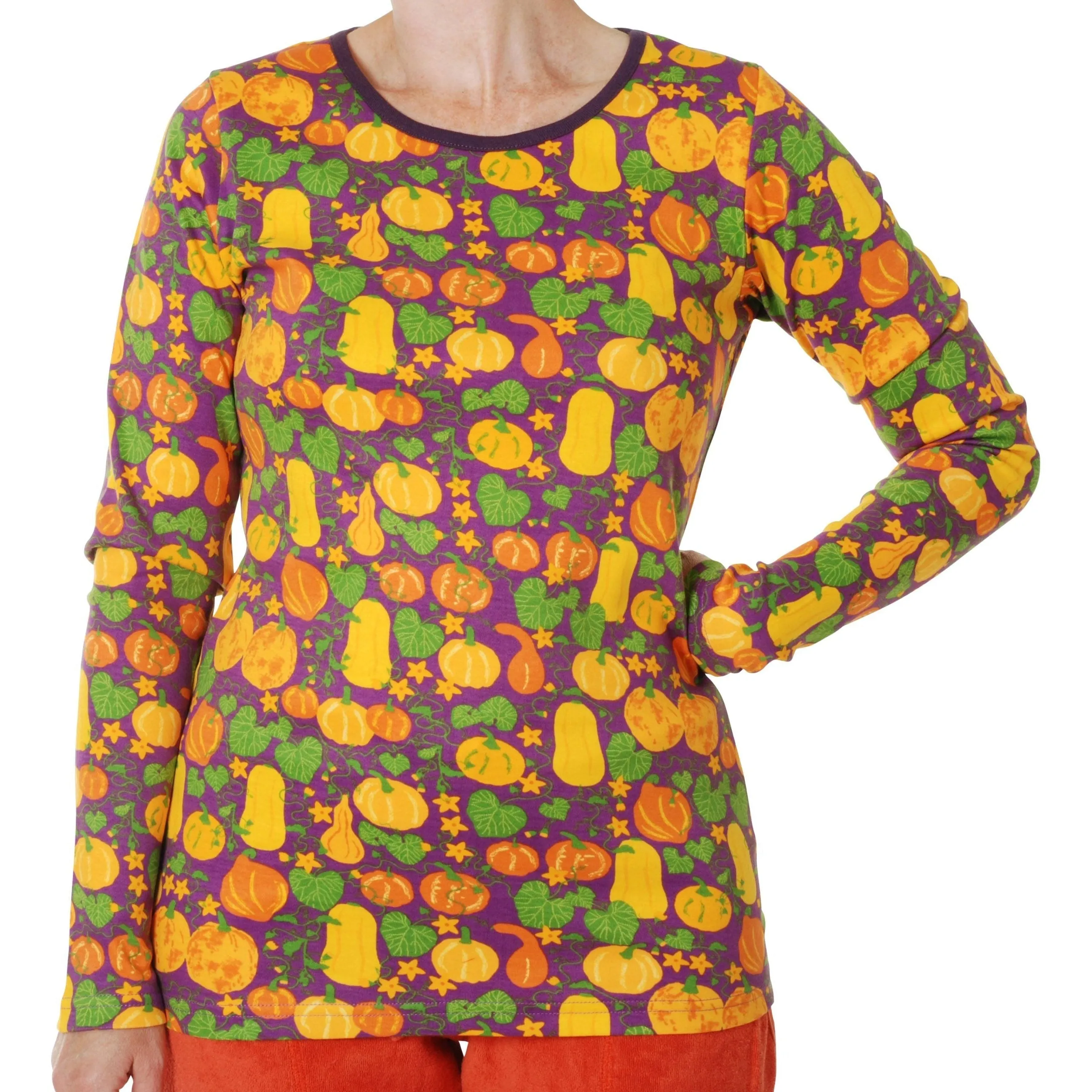 Adult's Cucurbits - Violet Long Sleeve Shirt - 1 Left Size L