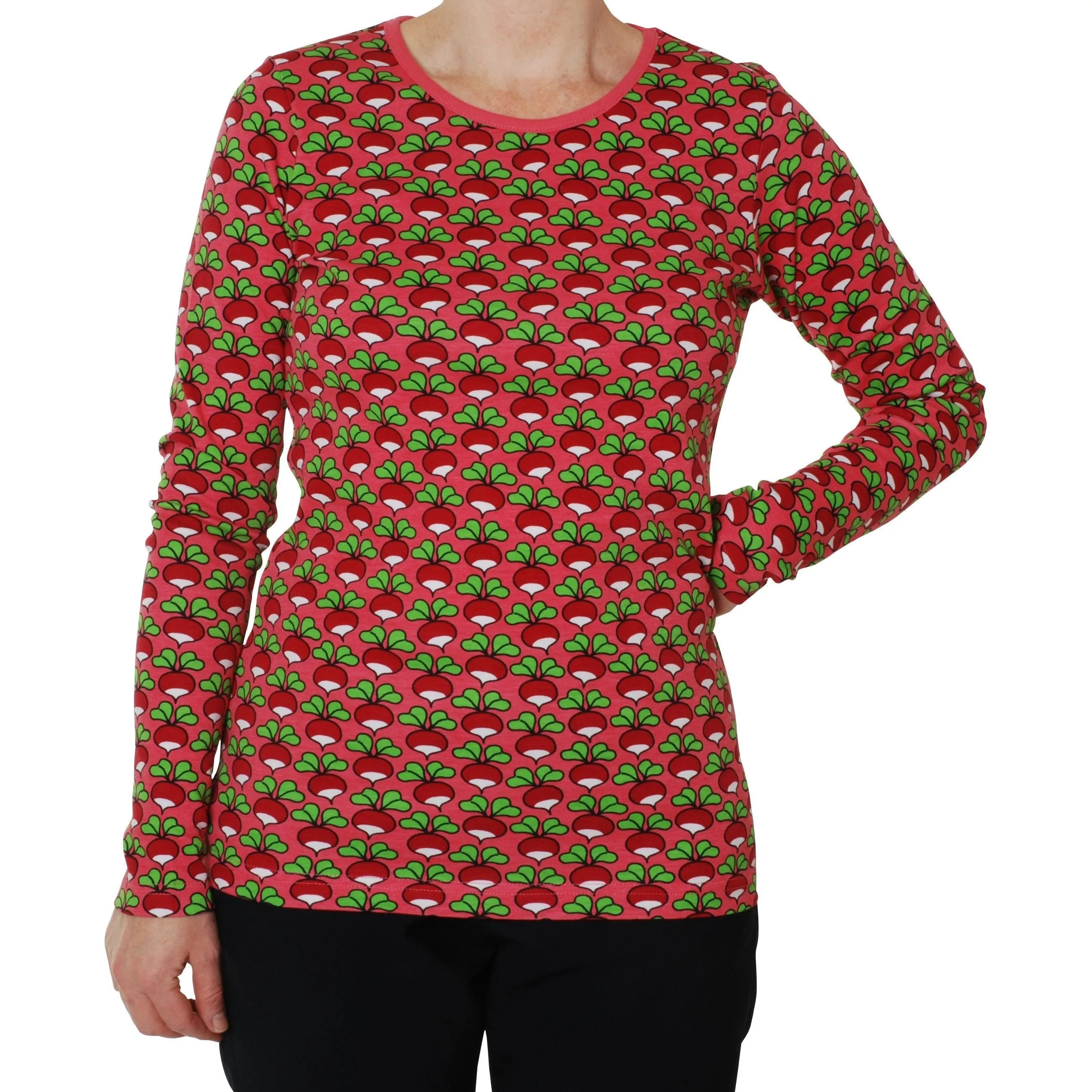 Adult's Radish - Red Long Sleeve Shirt - 2 Left Size S & 2XL