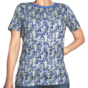 Adult's Viola - Mazarine Blue Short Sleeve Shirt - 1 Left Size 4XL