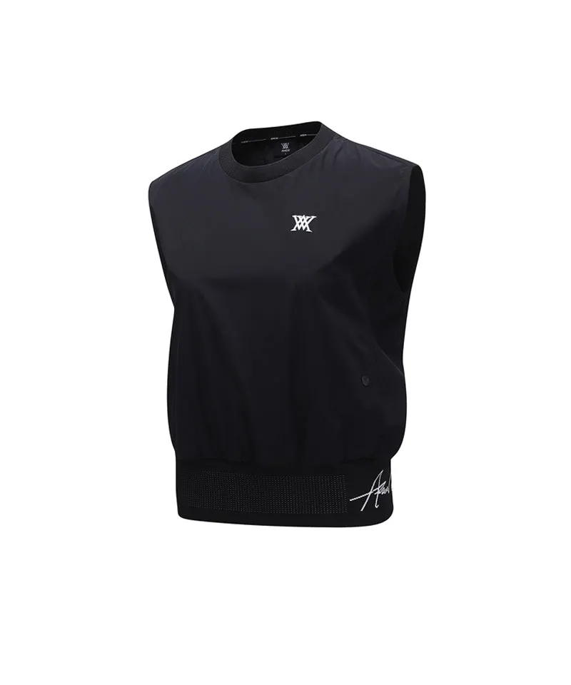 ANEW Golf Women's Wooven Vest - Black