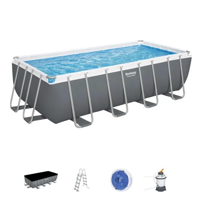 Bestway 16' X 8' X 48"/4.88M X 2.44M X 1.22M Rectangular Pool Set