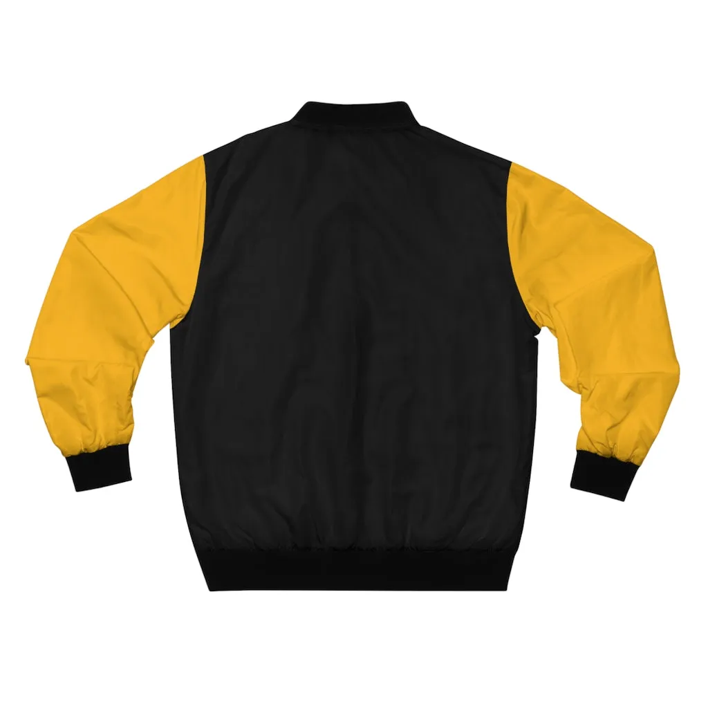 Black & Yellow Men's Bomber Jacket