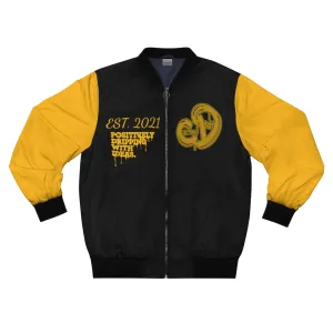 Black & Yellow Men's Bomber Jacket