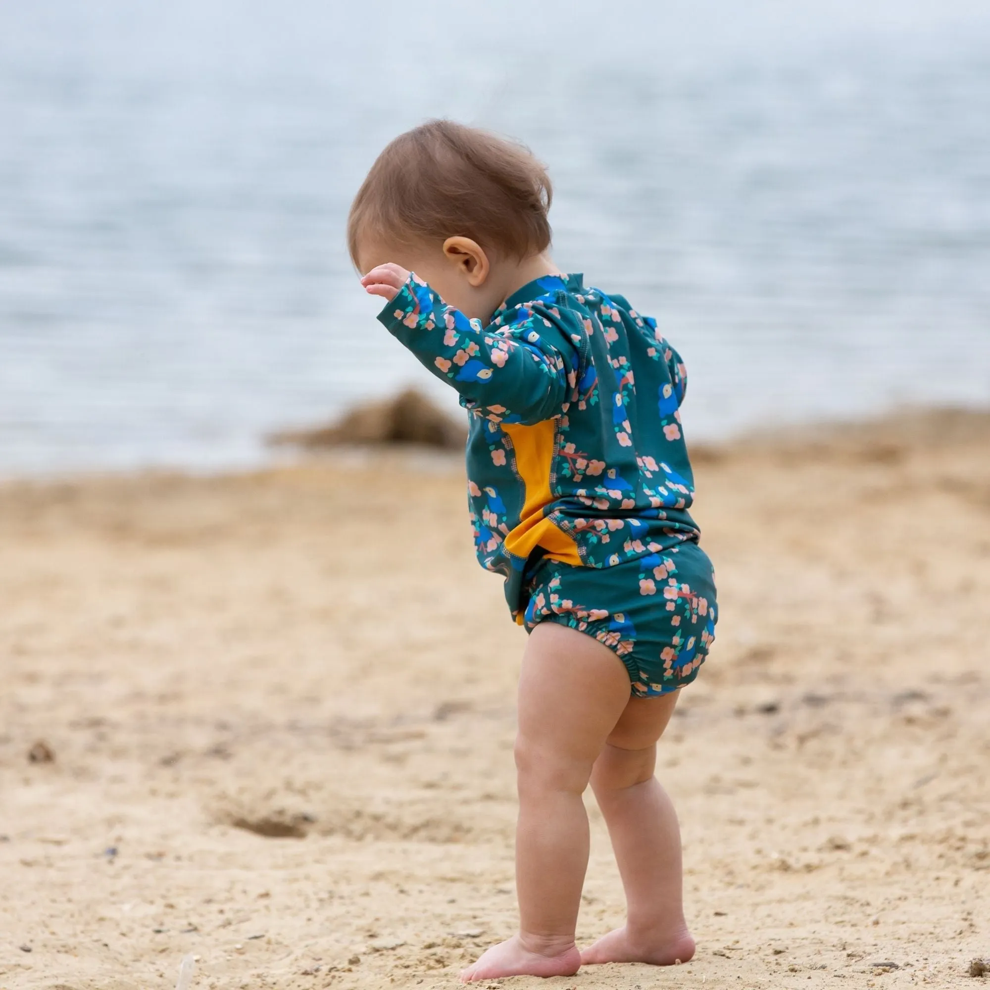 Bluebirds UPF 50  Reusable Baby Swimming Nappy