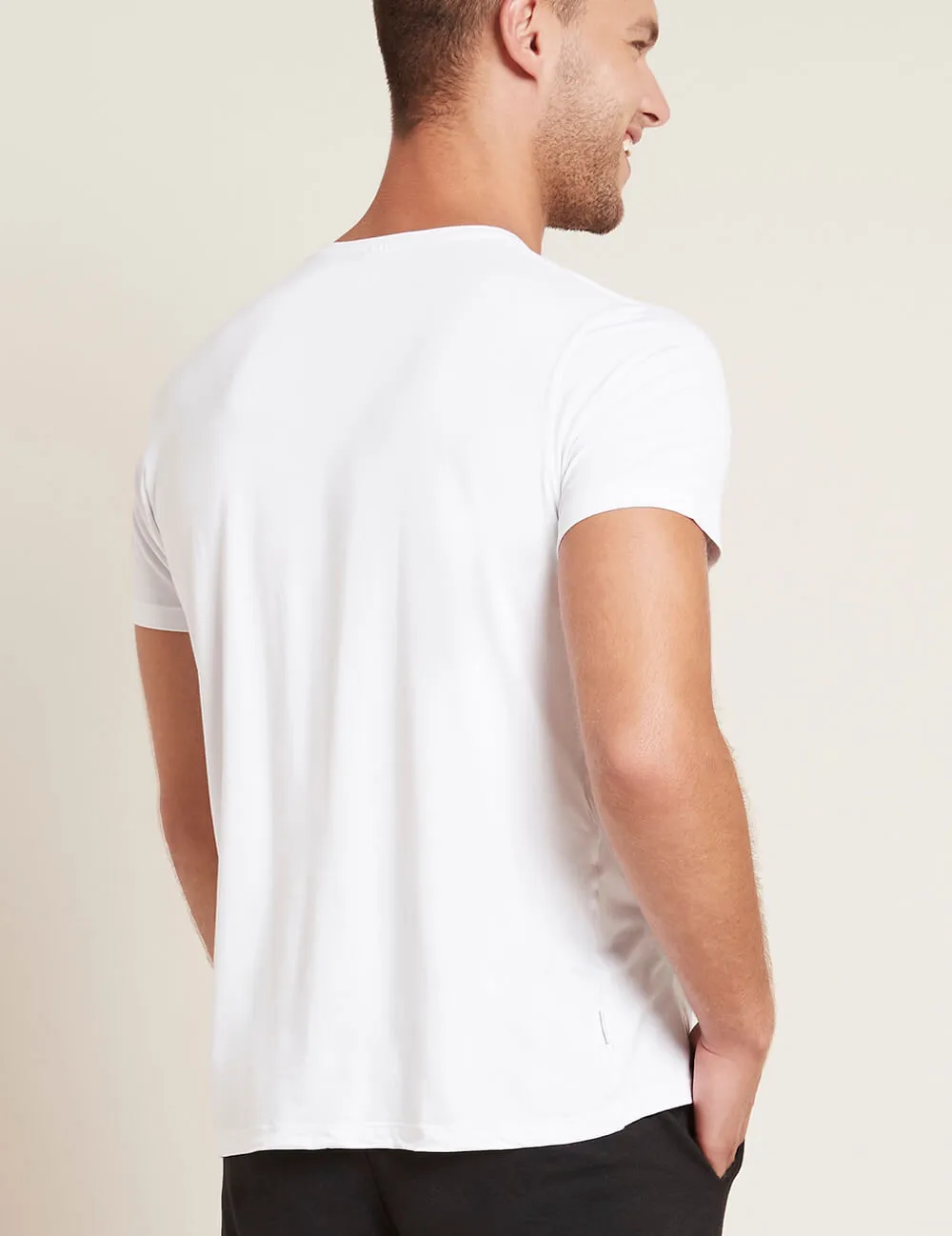 Boody Bamboo EcoWear Men's Crew Neck T-Shirt White, (X-Large)