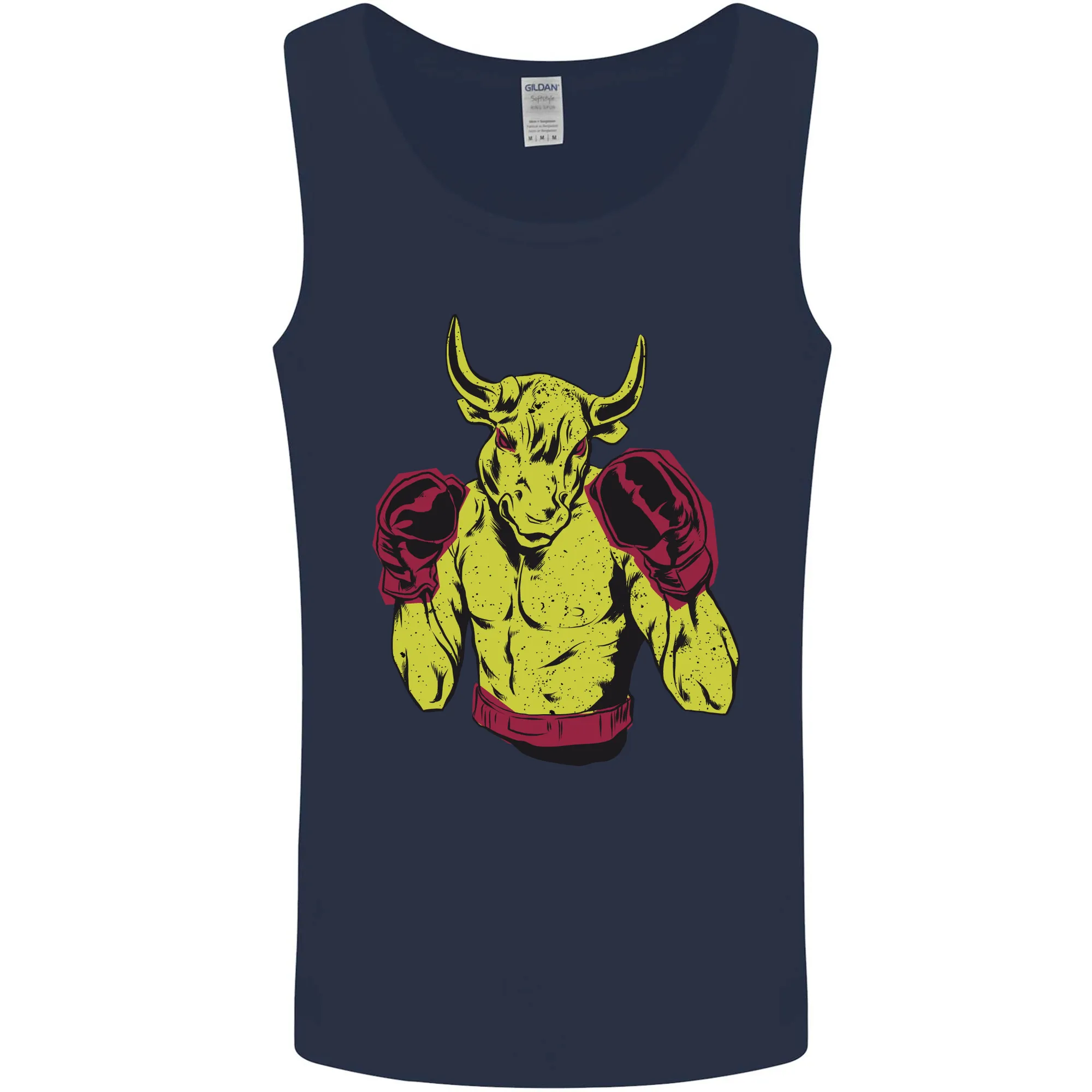 Boxing Bull Muay MMA Thai Boxer Mens Vest Tank Top