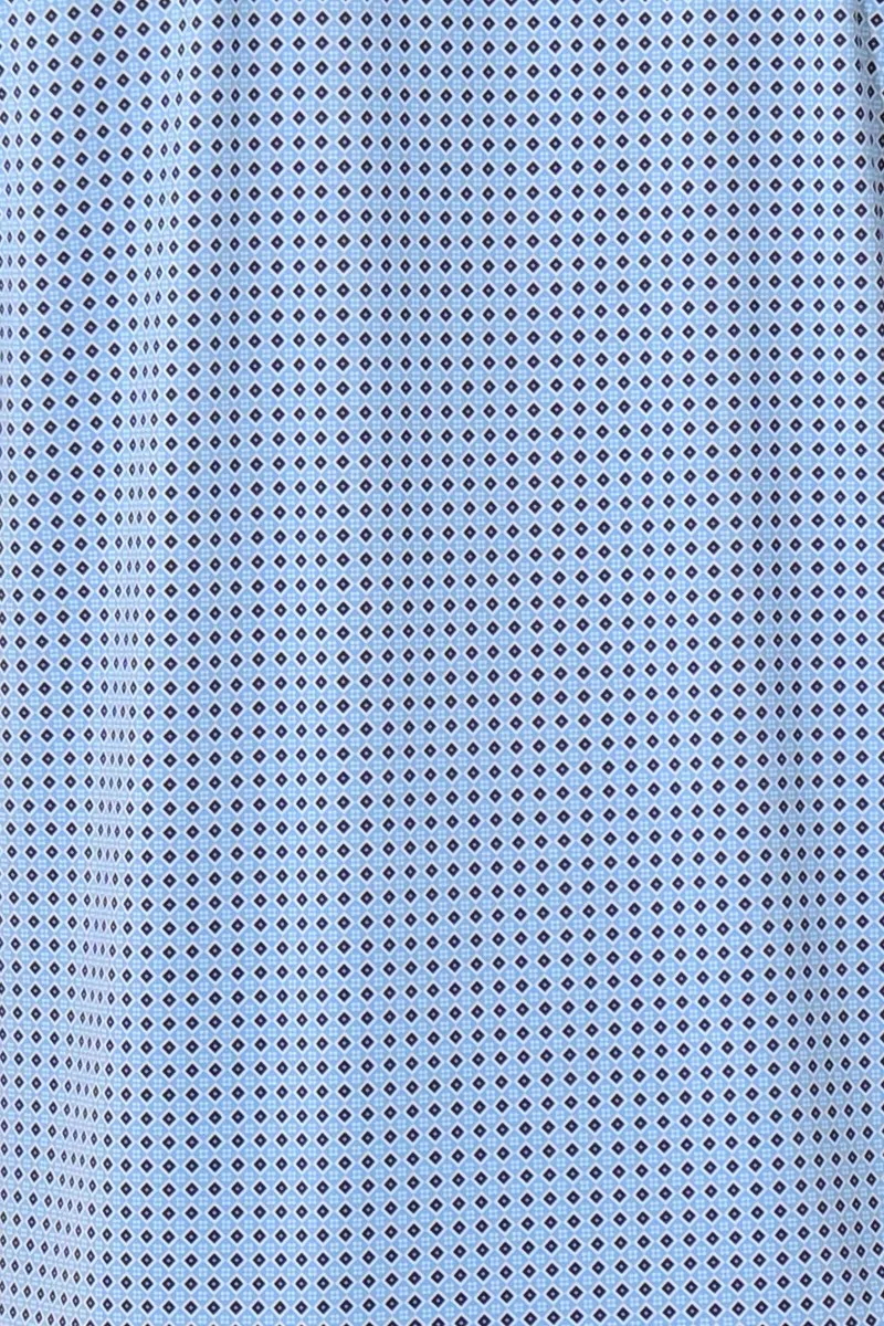 Brayden Men's Quick Dry Printed Polo - Light Blue