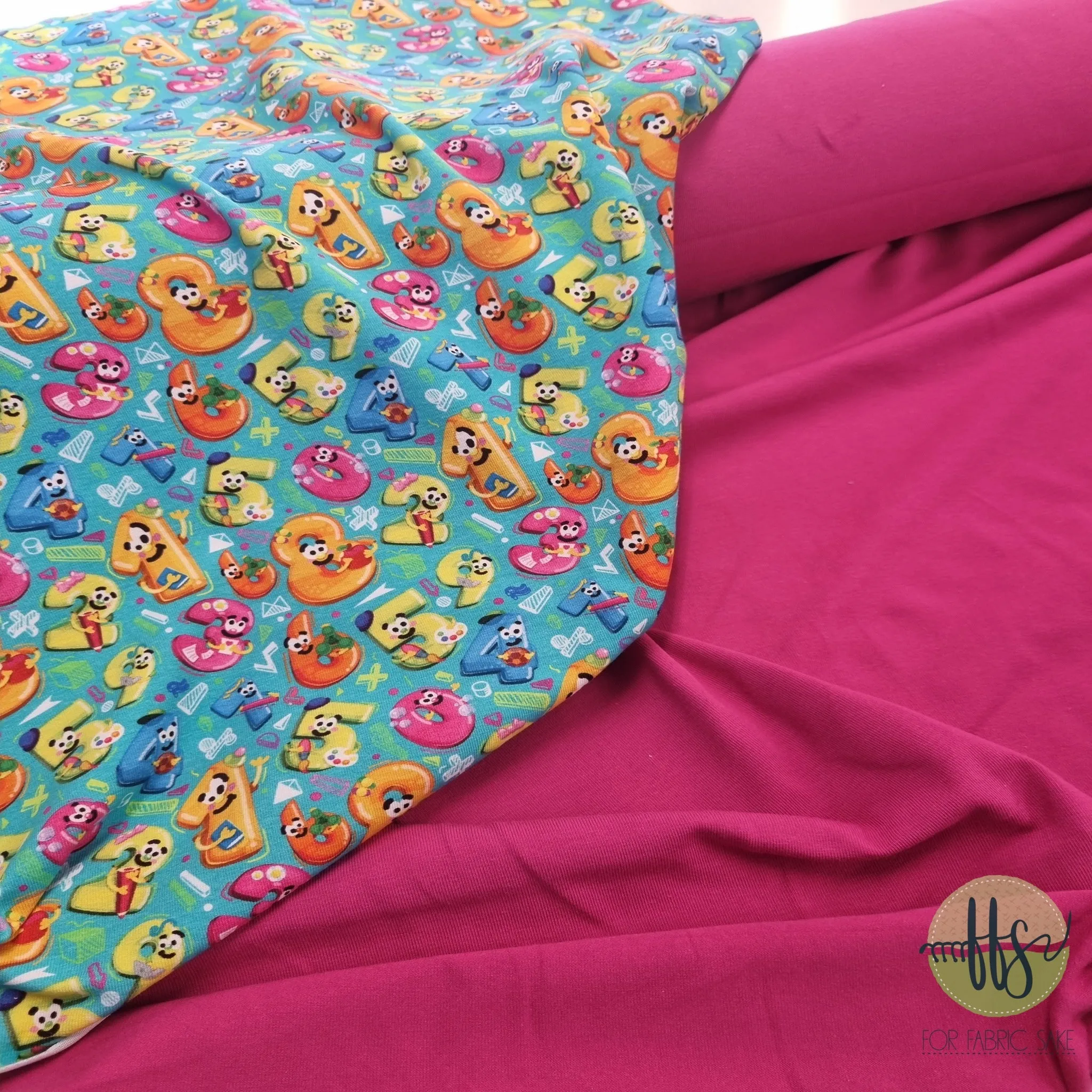 Bright Pink -ORGANIC Cotton Spandex- 200g