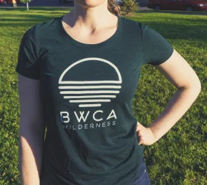 BWCA Sunset Wilderness Women's T-Shirt - Emerald Green