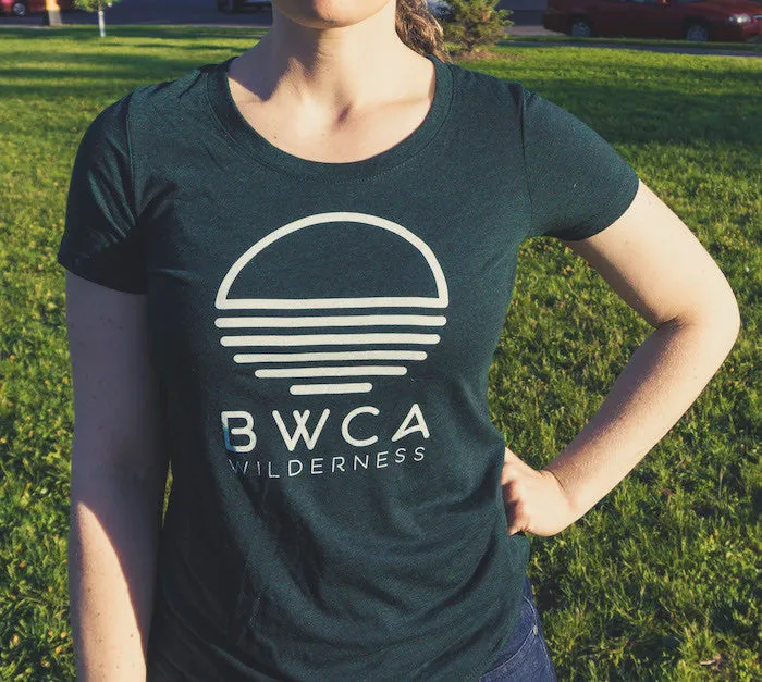 BWCA Sunset Wilderness Women's T-Shirt - Emerald Green
