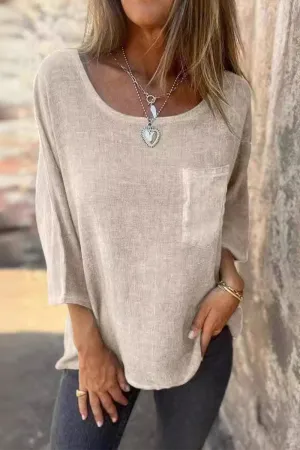 Linen Men's High Neck T-Shirts