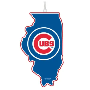 Chicago Cubs, State Ornament,3ot4204state