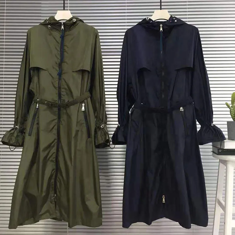 ChicMy-Fall Outfits 2024 Spring and Autumn Windbreaker Men's and Women's New Casual Long British Temperament Windbreaker Belt Trench Long Coats