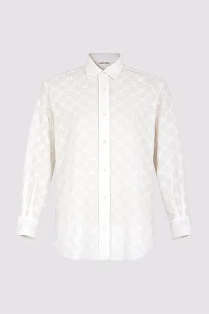 CLYDE MONOGRAM COTTON SHIRT