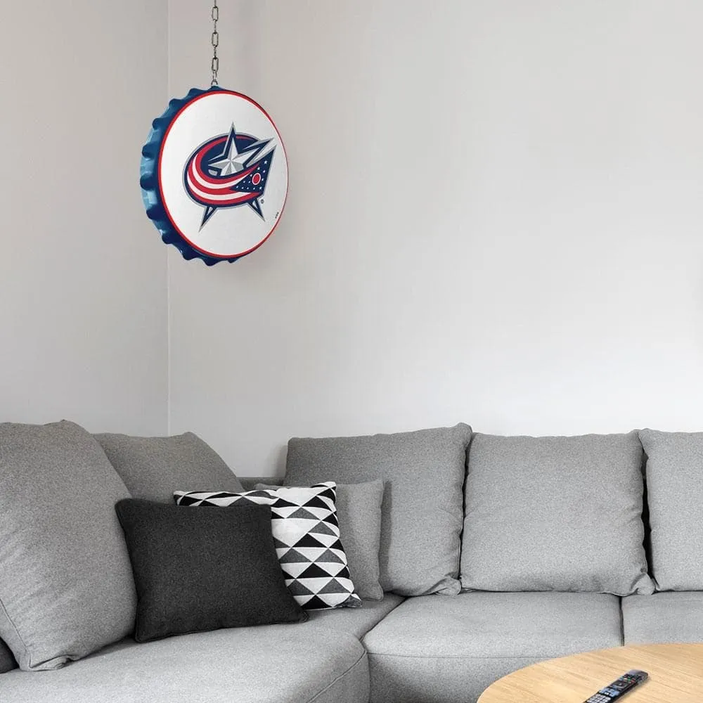 Columbus Blue Jackets: Bottle Cap Dangler