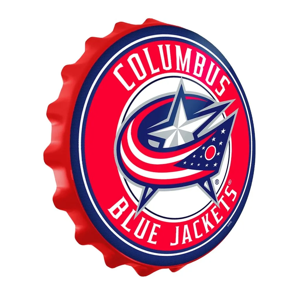 Columbus Blue Jackets: Bottle Cap Wall Sign