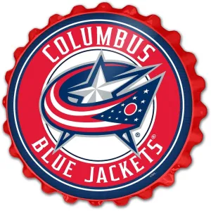 Columbus Blue Jackets: Bottle Cap Wall Sign