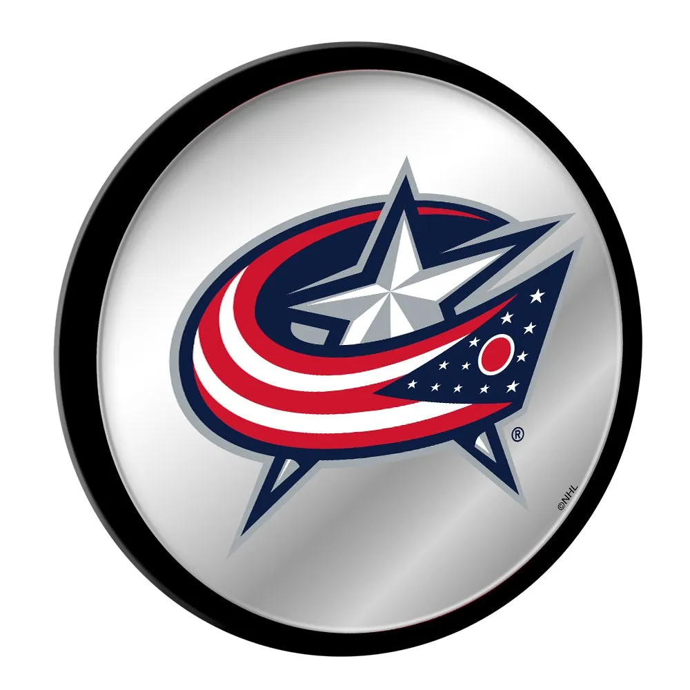 Columbus Blue Jackets: Modern Disc Mirrored Wall Sign