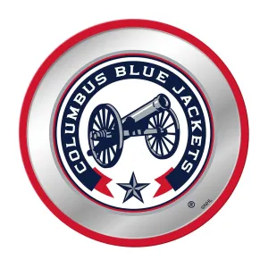 Columbus Blue Jackets: Secondary Logo - Modern Disc Mirrored Wall Sign