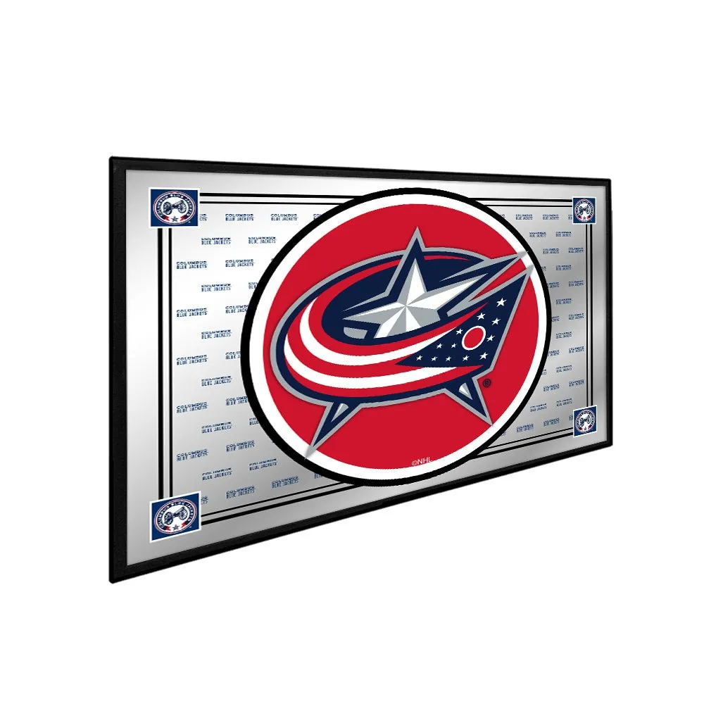 Columbus Blue Jackets: Team Spirit - Framed Mirrored Wall Sign