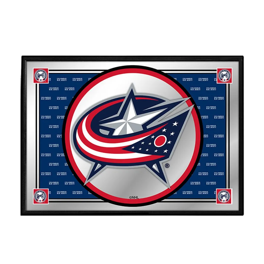 Columbus Blue Jackets: Team Spirit - Framed Mirrored Wall Sign
