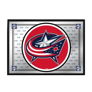 Columbus Blue Jackets: Team Spirit - Framed Mirrored Wall Sign