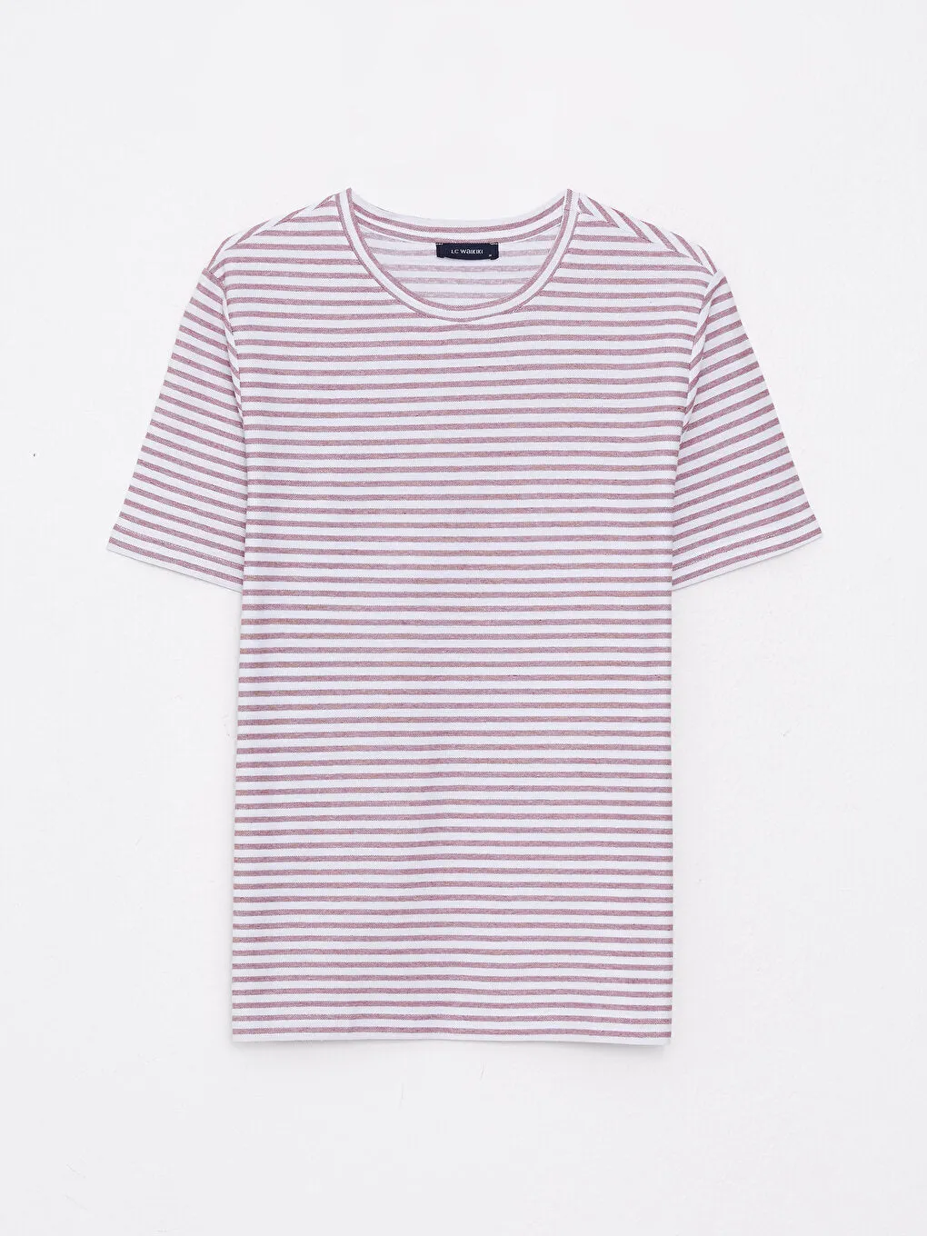 Crew Neck Short Sleeve Striped Men's T-Shirt