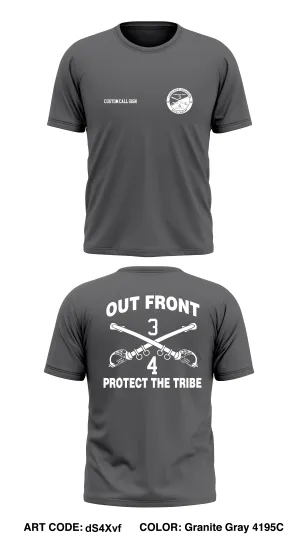 CUSTOM 4th Squadron 3d Cavalry Regiment Core Men's SS Performance Tee