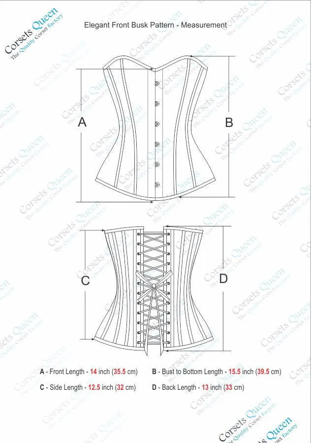 Danika Straight Cut Overbust Corset