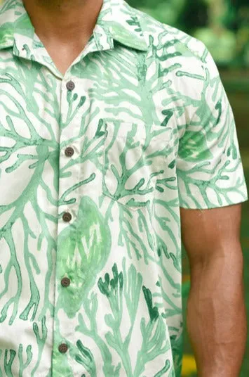 Deep Ocean (Green) - Short Sleeve Shirt