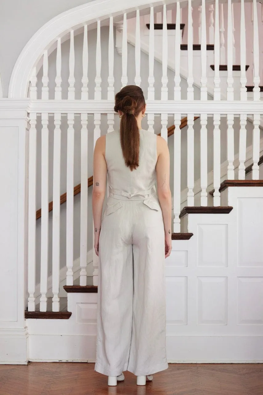 Diane Vest in Linen Blend