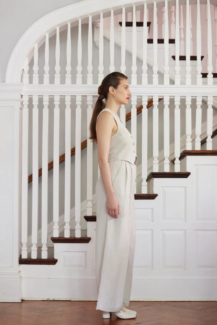 Diane Vest in Linen Blend