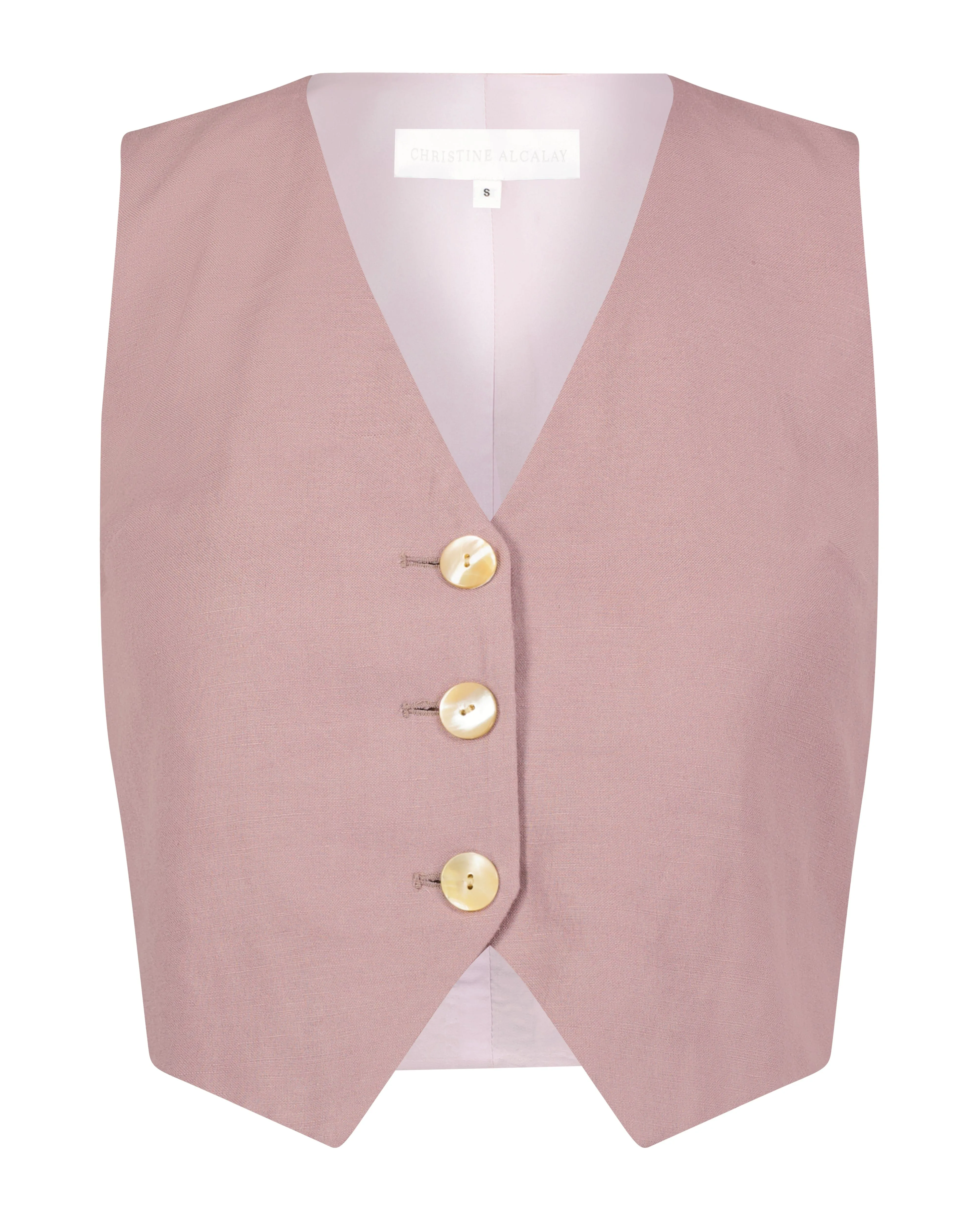 Diane Vest in Linen Blend