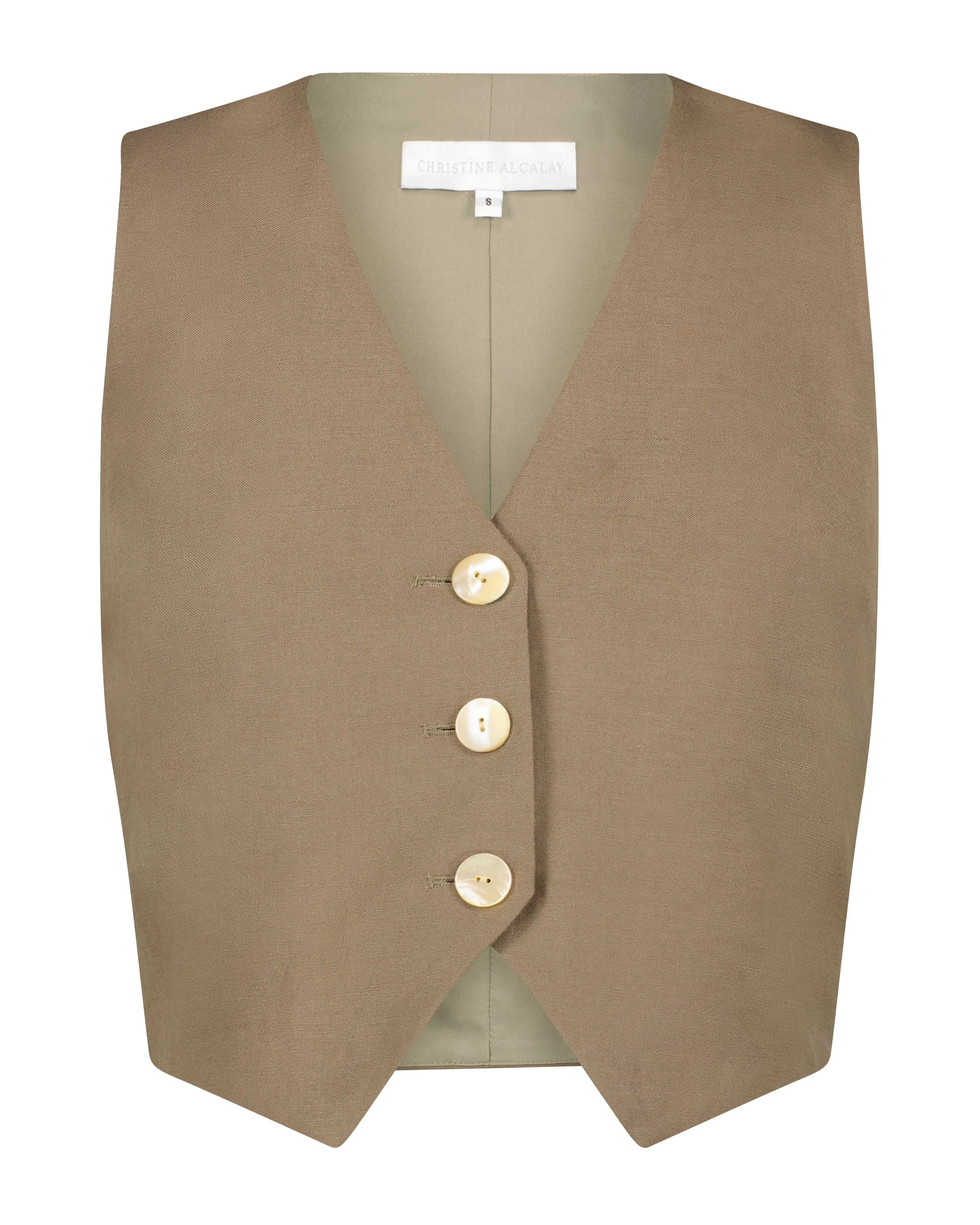 Diane Vest in Linen Blend