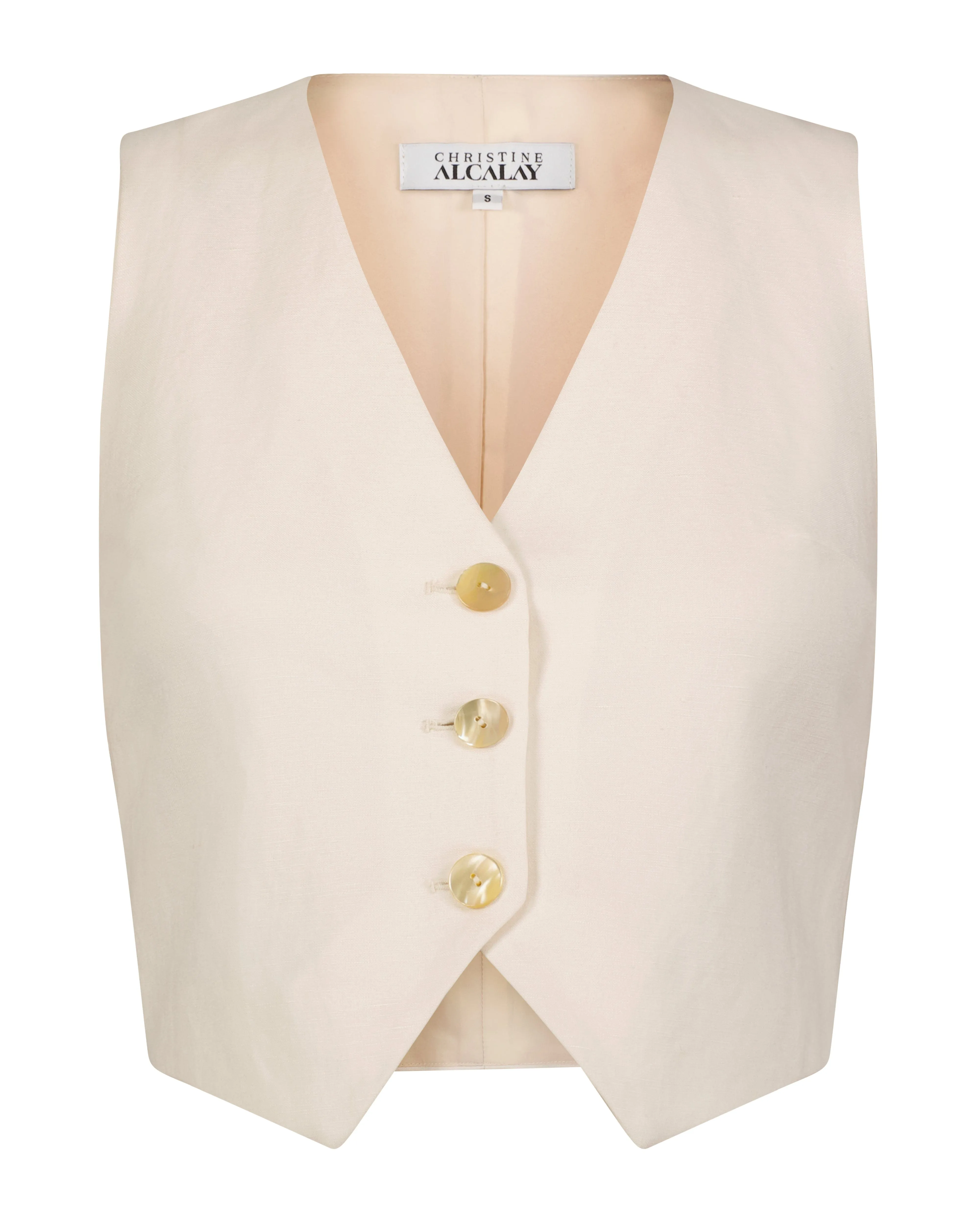 Diane Vest in Linen Blend