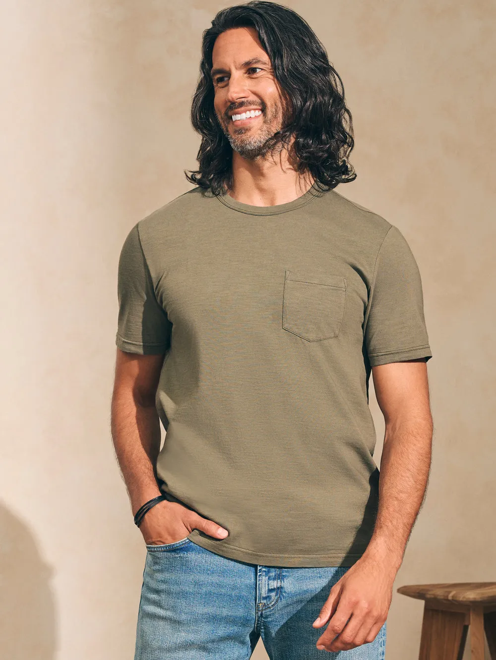 Faherty - Sunwashed Pocket Tee - Various Colors Available