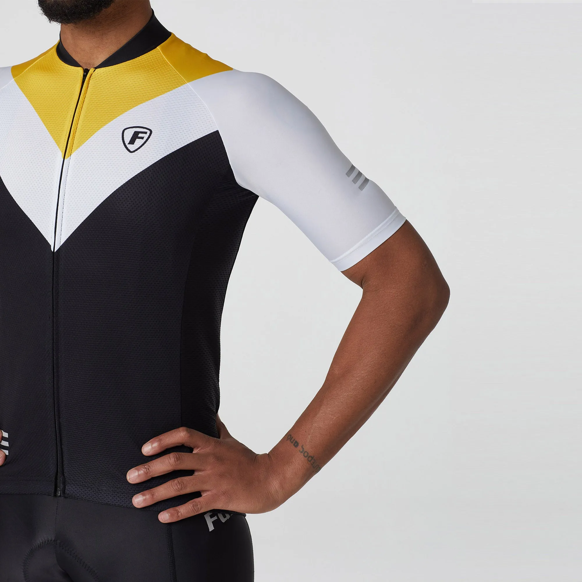 Fdx Velos Yellow Men's & Boy's Short Sleeve Summer Cycling Jersey