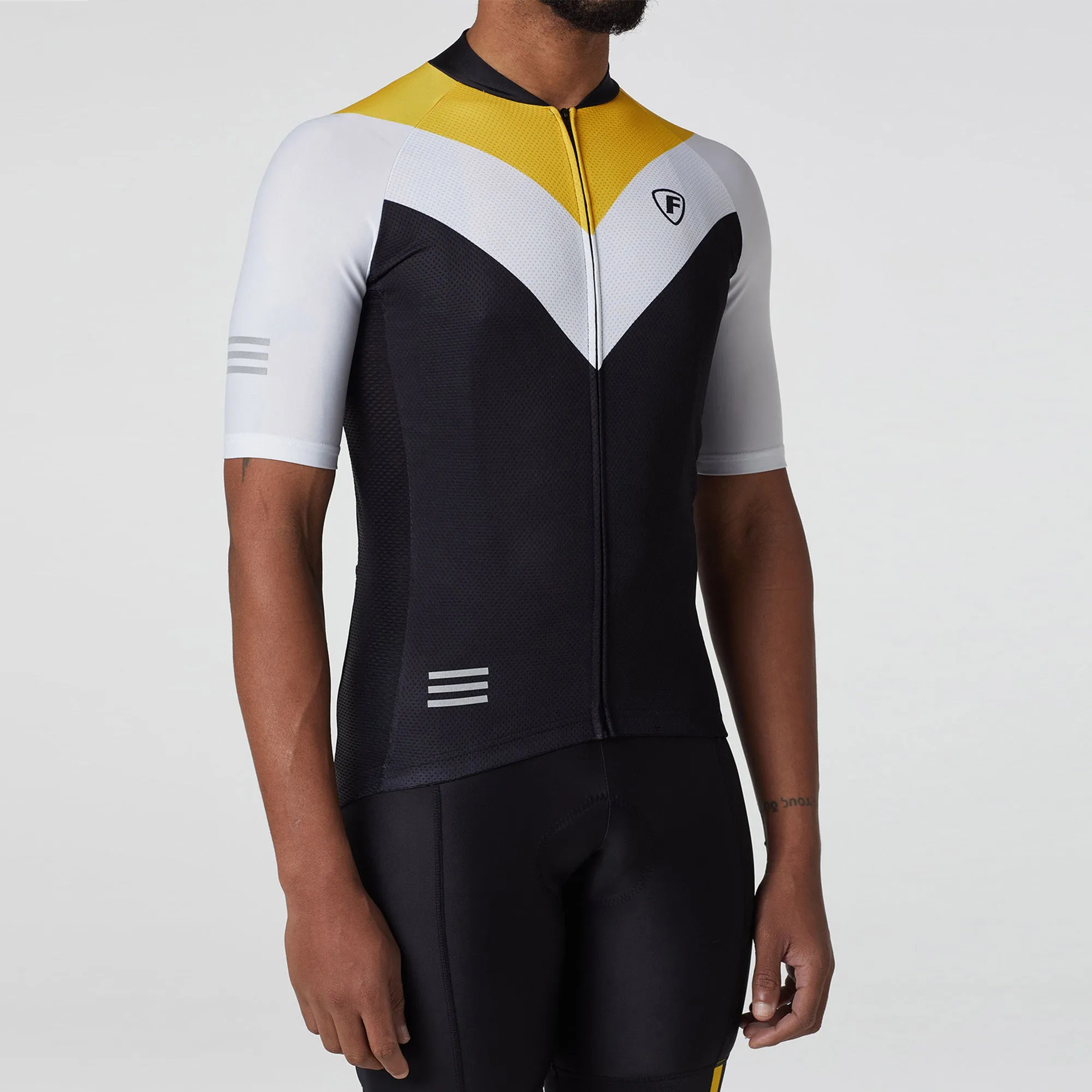 Fdx Velos Yellow Men's & Boy's Short Sleeve Summer Cycling Jersey