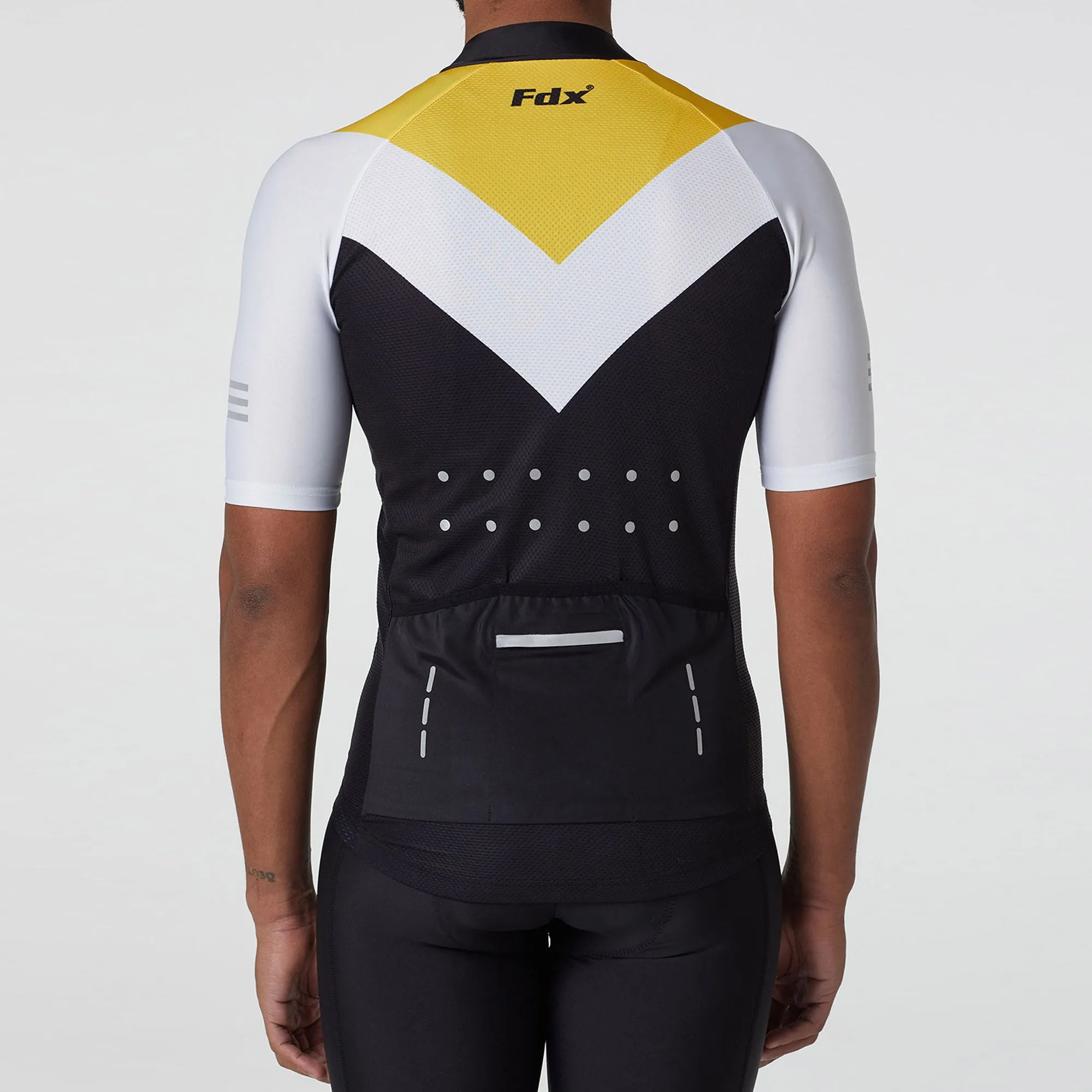 Fdx Velos Yellow Men's & Boy's Short Sleeve Summer Cycling Jersey