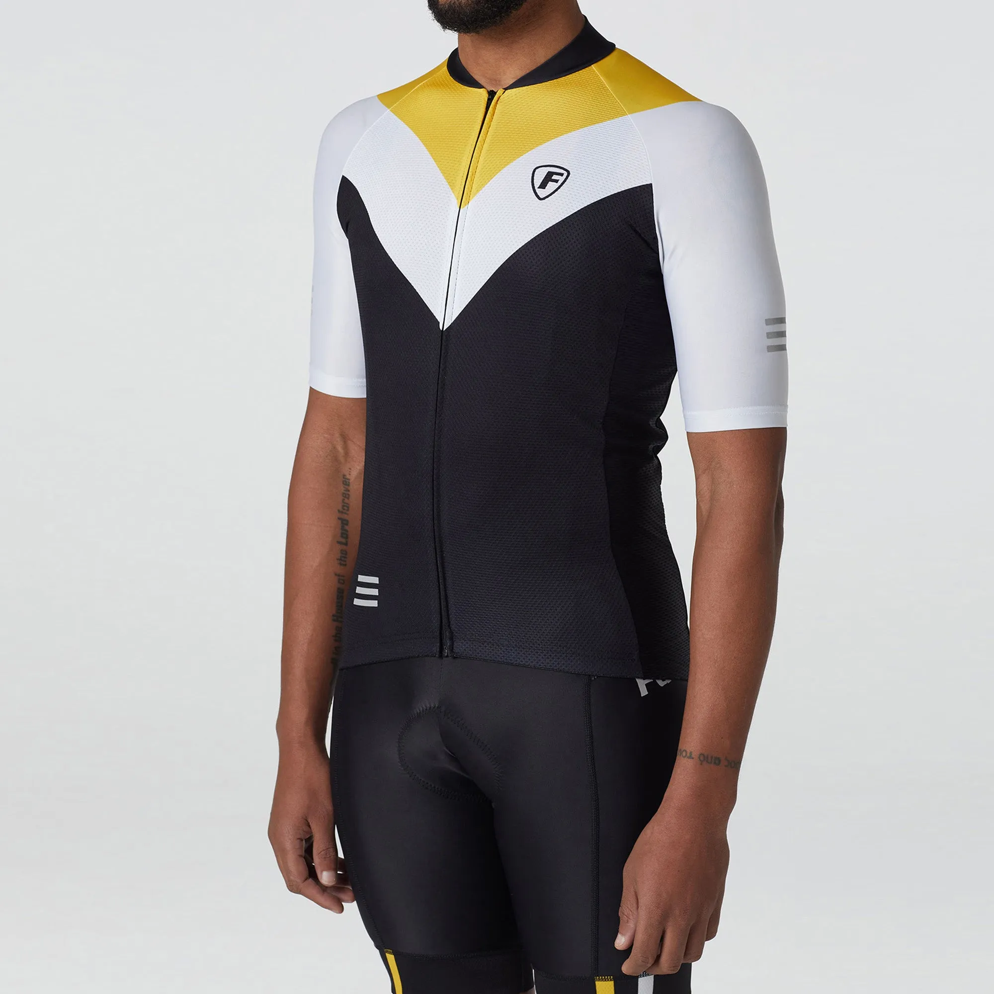 Fdx Velos Yellow Men's & Boy's Short Sleeve Summer Cycling Jersey