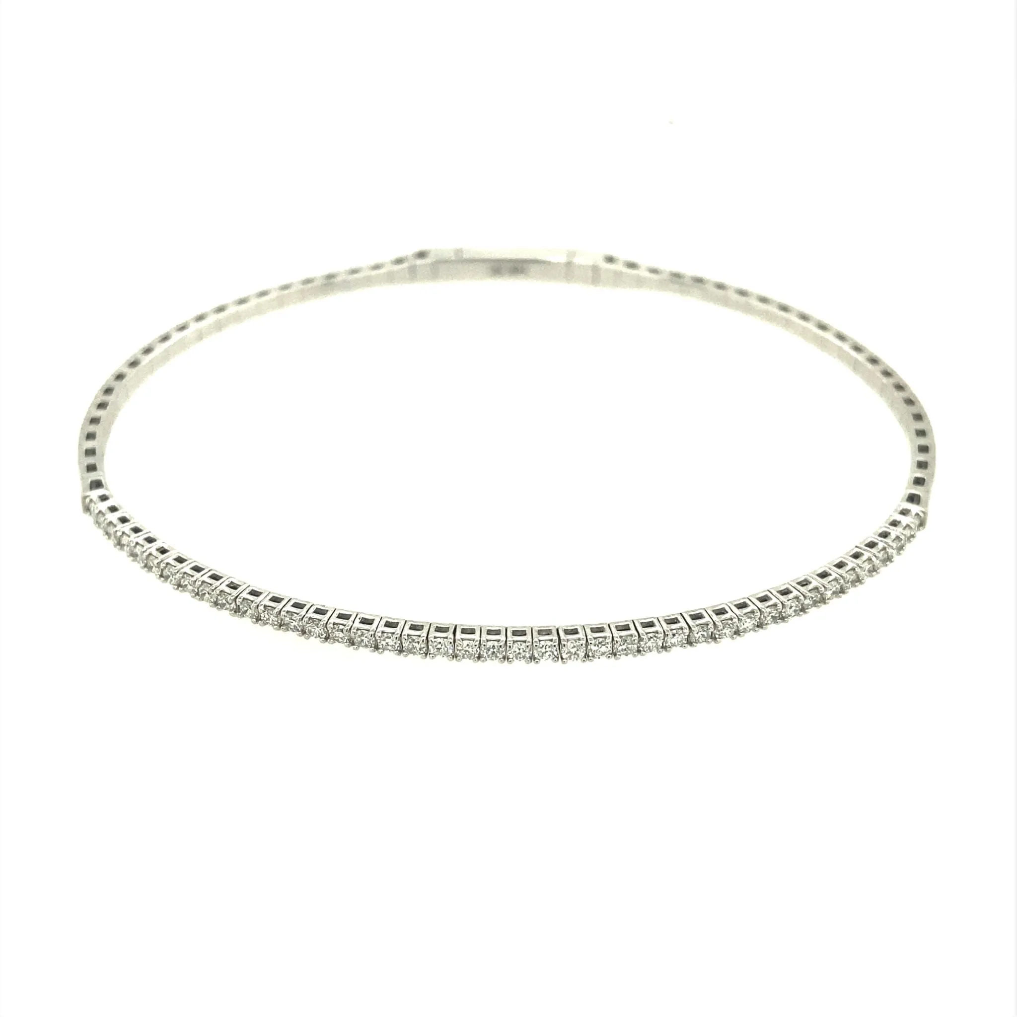 Flexible Style Diamond Bangle Bracelet