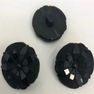 Floral Style Shimmer Shank Buttons - Cardigans, Jackets