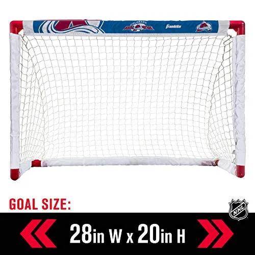 Franklin Sports NHL Colorado Avalanche Team Mini Hockey Set, Junior, Red