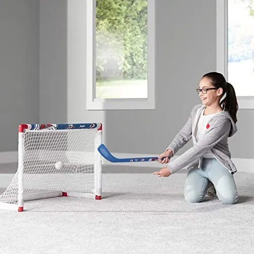 Franklin Sports NHL Colorado Avalanche Team Mini Hockey Set, Junior, Red