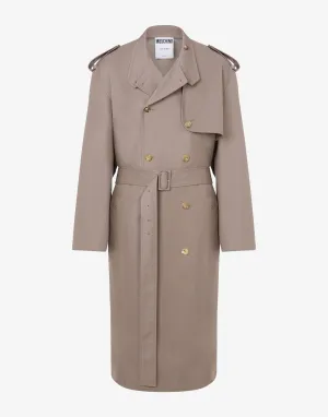 Gabardine Trench Coat Tailored Twist